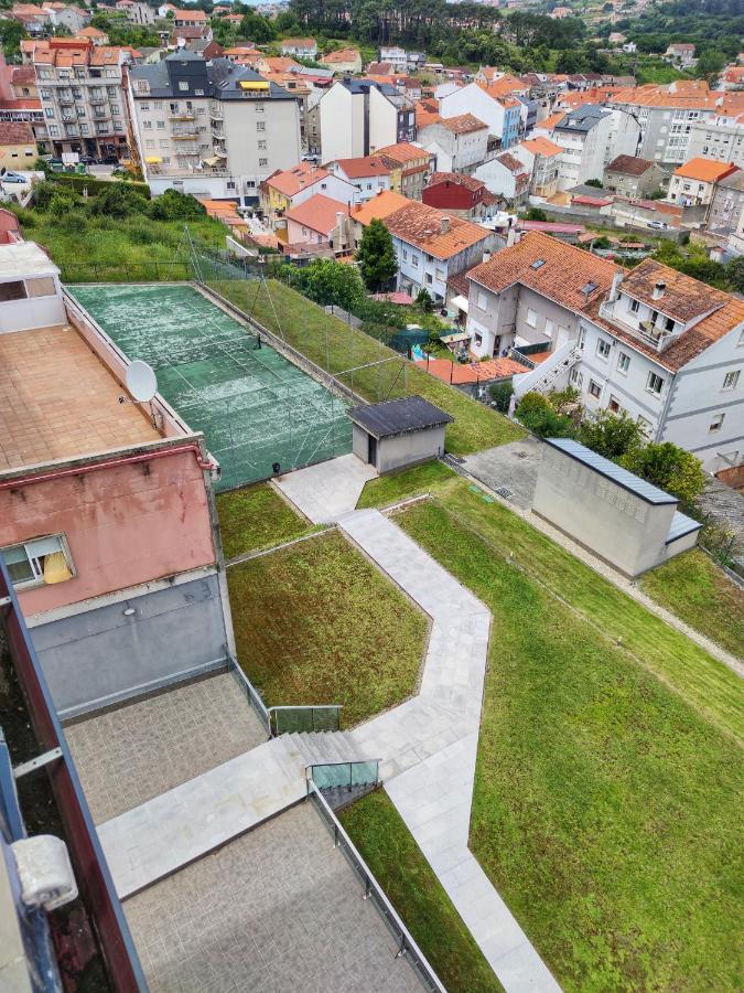 Ático con vistas, piscina y pista de tenis, a 200 metros de la playa Sanxenxo Exterior foto