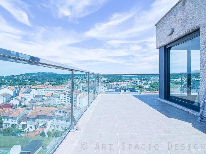 Ático con vistas, piscina y pista de tenis, a 200 metros de la playa Sanxenxo Exterior foto