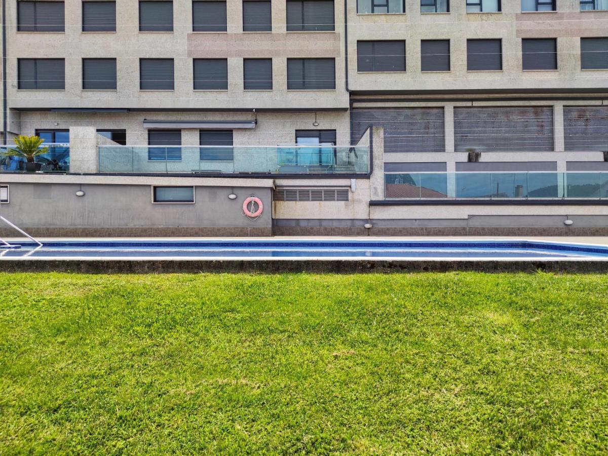 Ático con vistas, piscina y pista de tenis, a 200 metros de la playa Sanxenxo Exterior foto